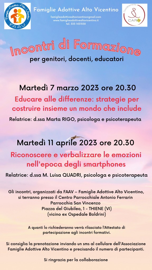 Incontri di formazione FAAV 2023